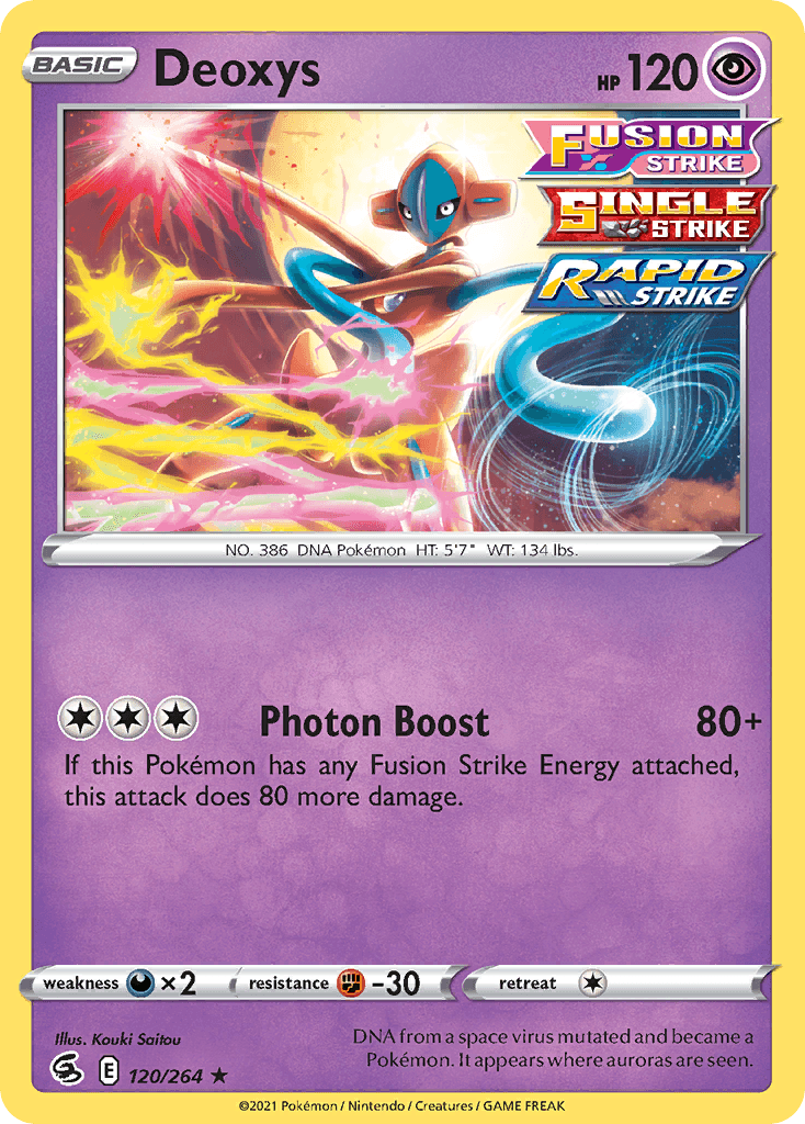 Deoxys Fusion Strike card
