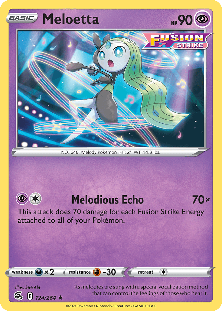Meloetta Fusion Strike card
