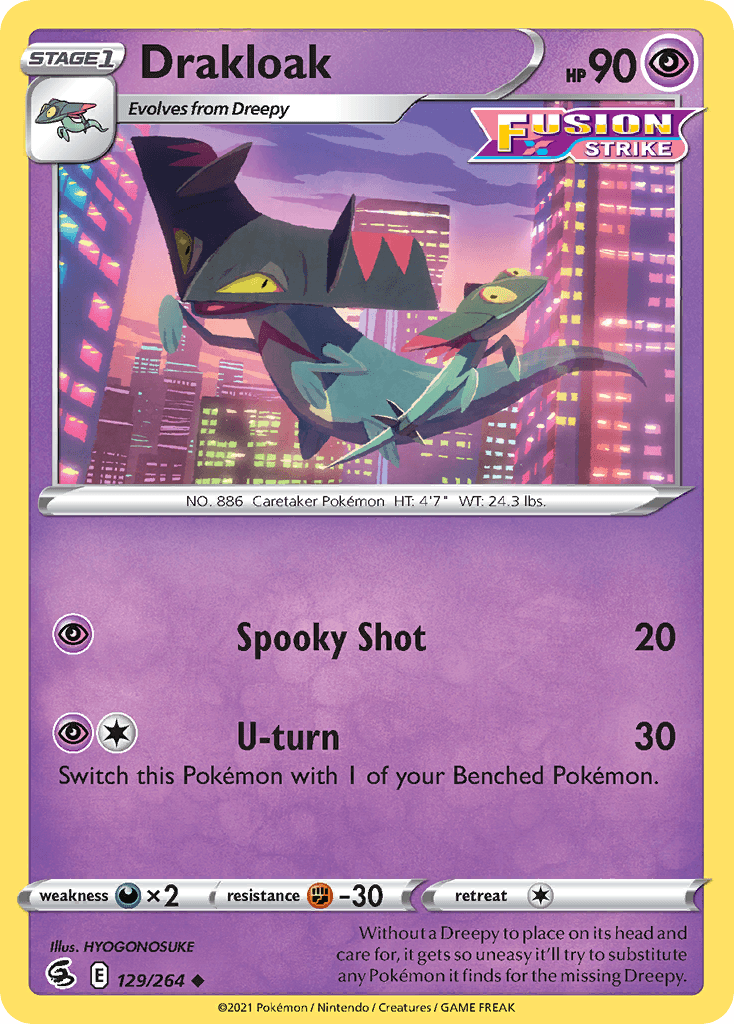 Drakloak Fusion Strike card
