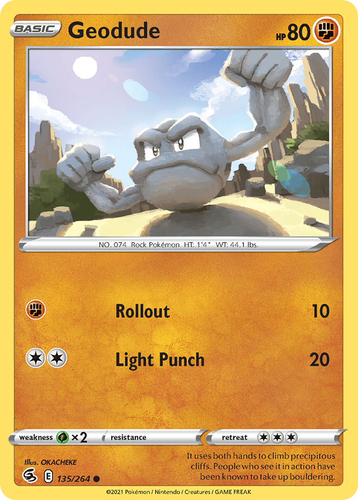 Geodude Fusion Strike card