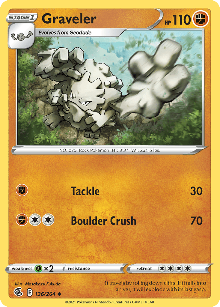 Graveler Fusion Strike card