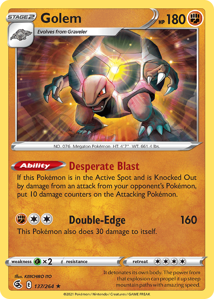 Golem Fusion Strike card