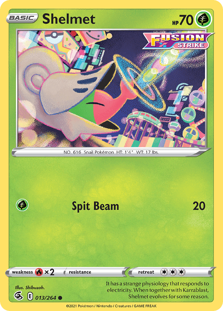Shelmet Fusion Strike card