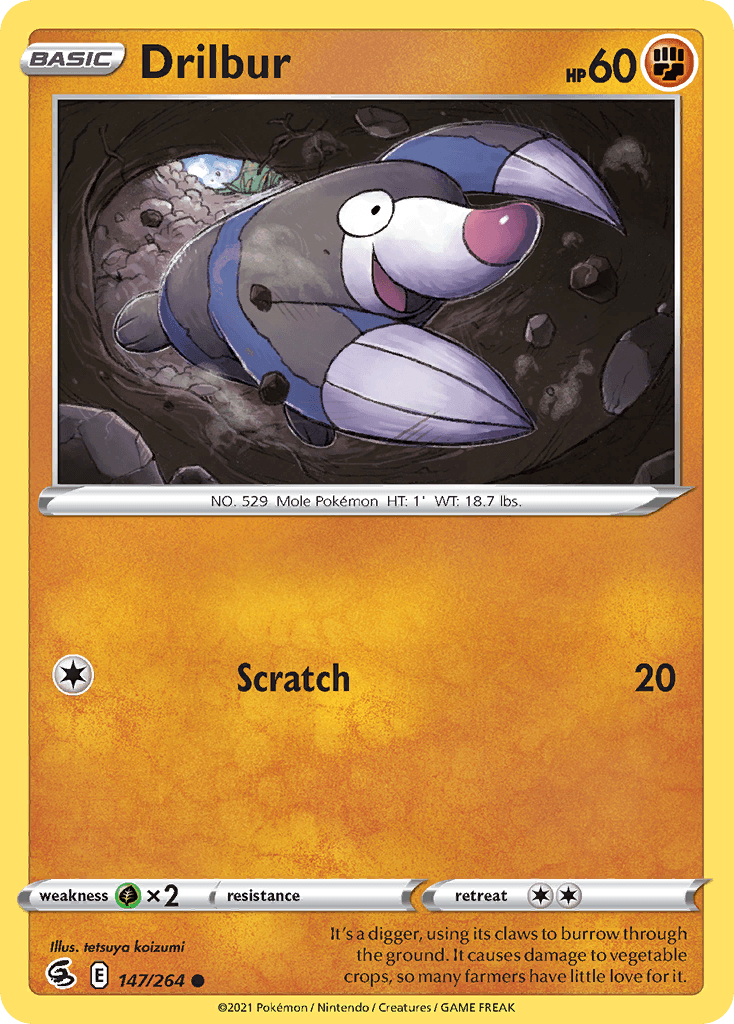 Drilbur Fusion Strike card