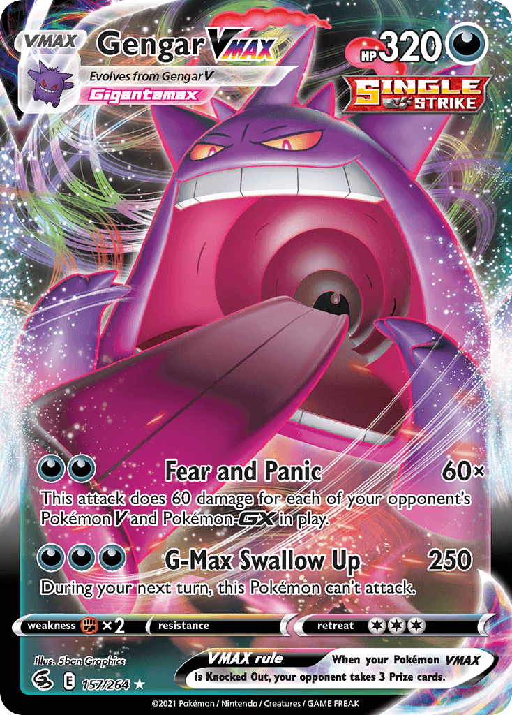 Gengar VMAX Fusion Strike card