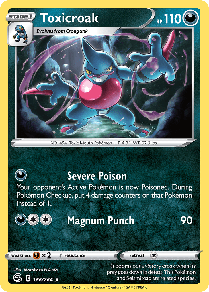 Toxicroak Fusion Strike card