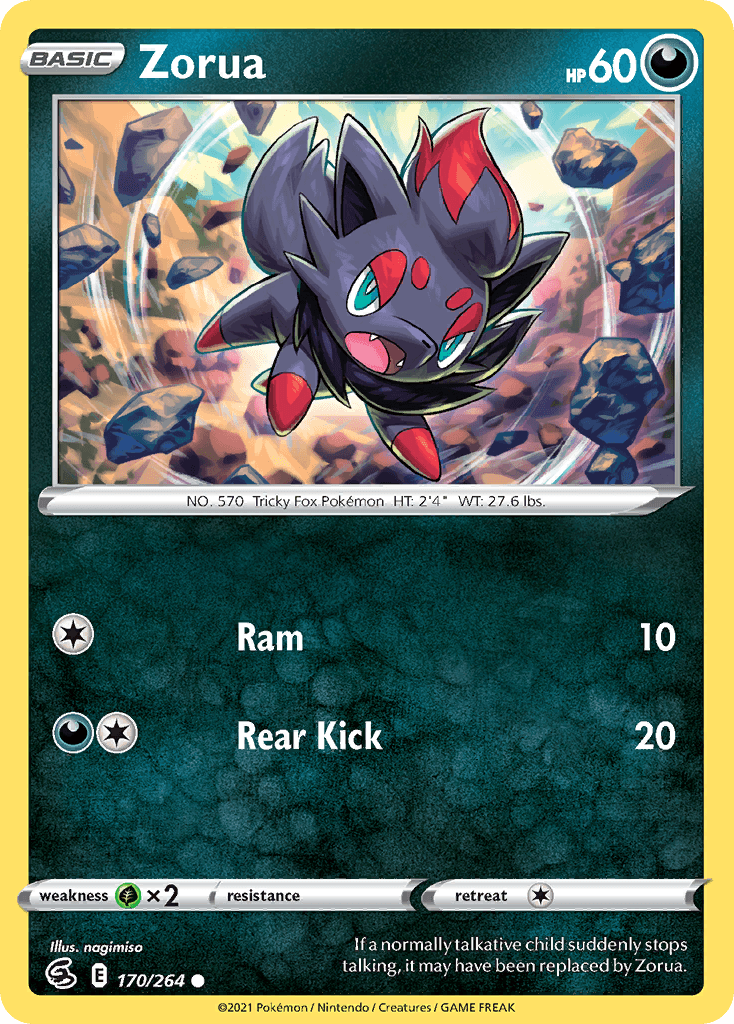Zorua Fusion Strike card