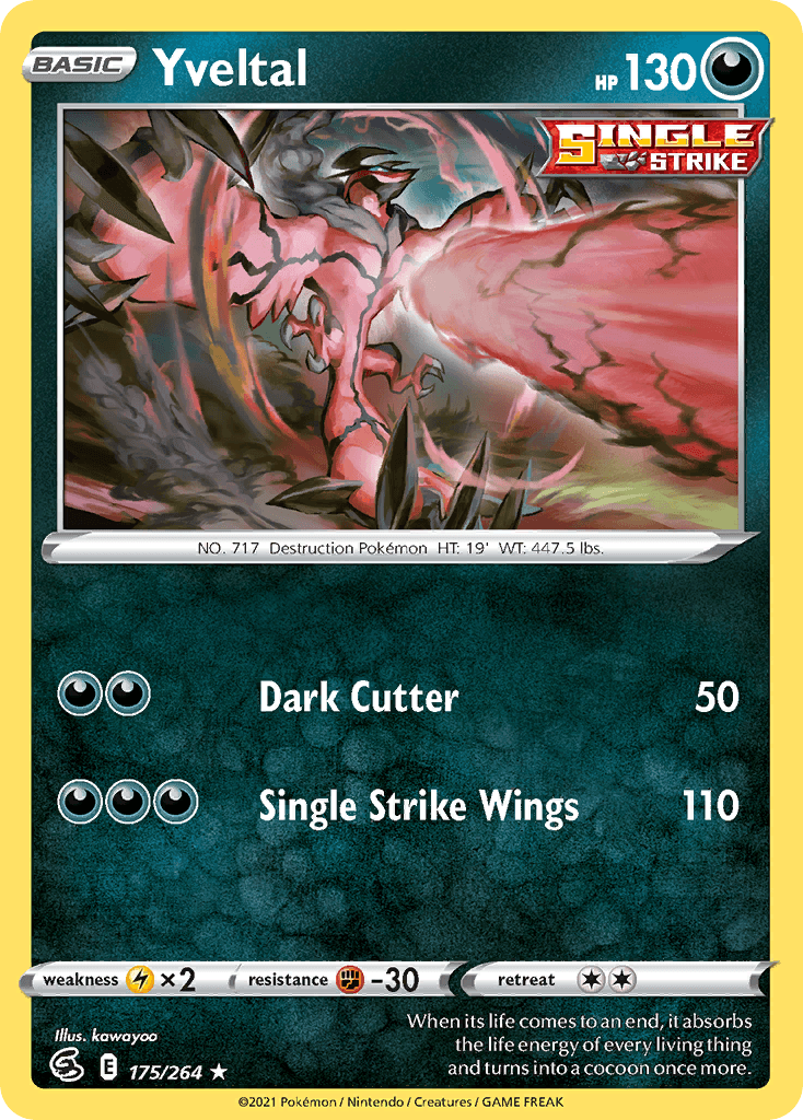 Yveltal Fusion Strike card