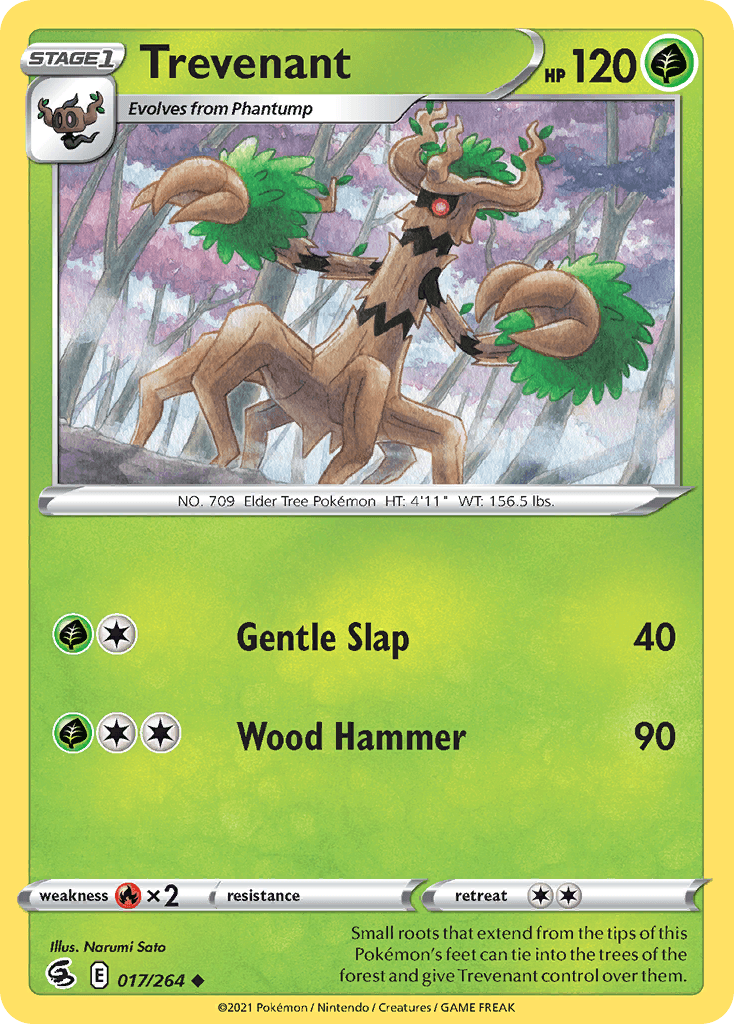 Trevenant Fusion Strike card