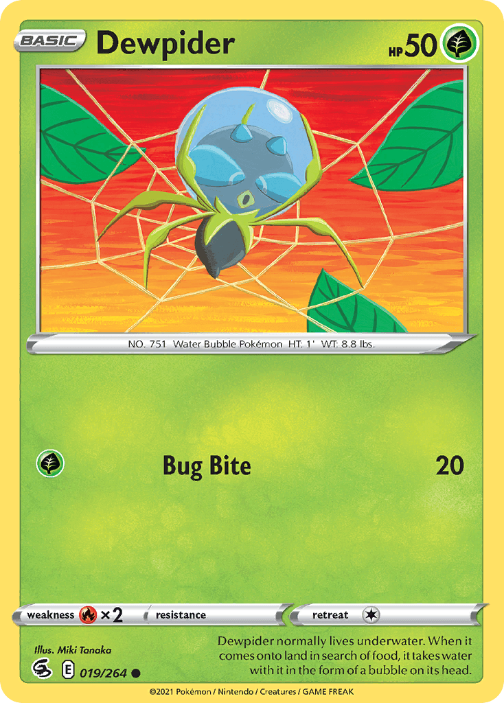 Dewpider Fusion Strike card