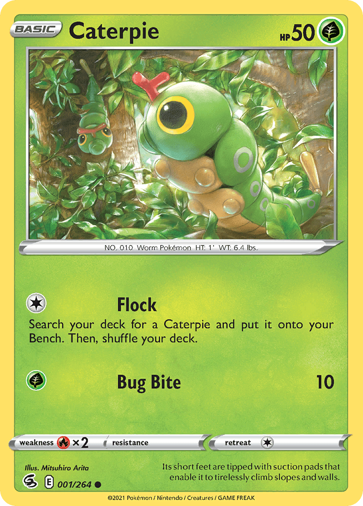 Caterpie Fusion Strike card