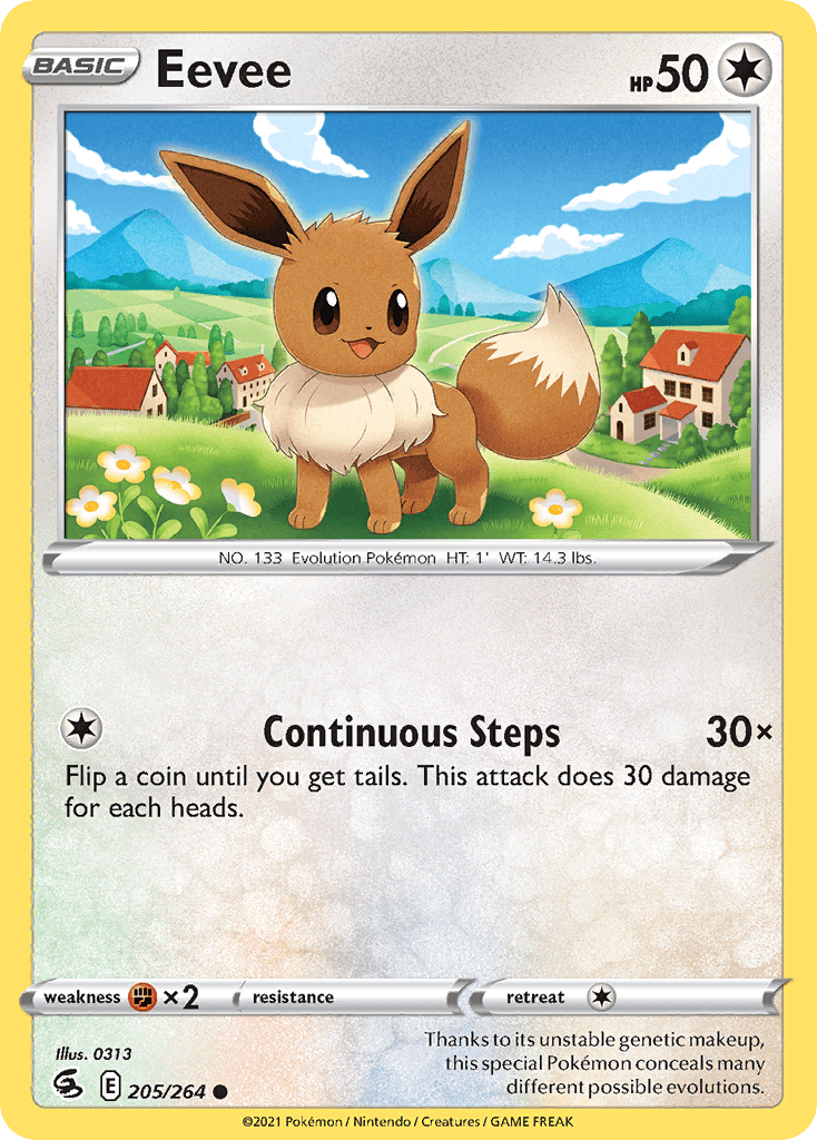 Eevee Fusion Strike card