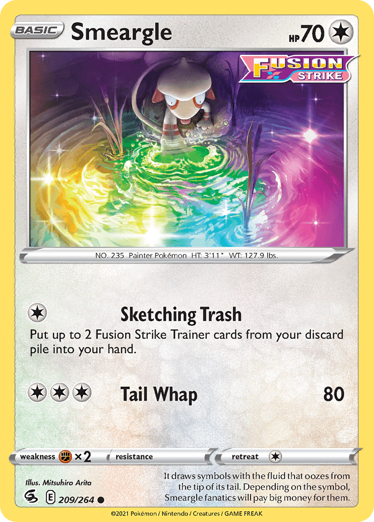 Smeargle Fusion Strike card