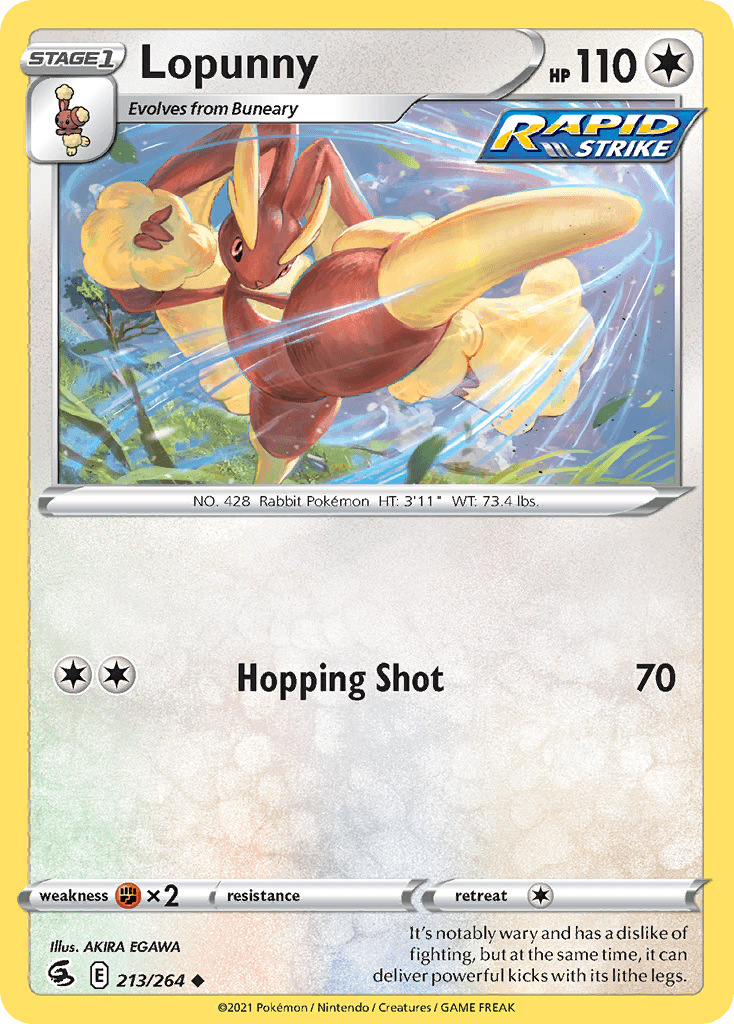 Lopunny Fusion Strike card