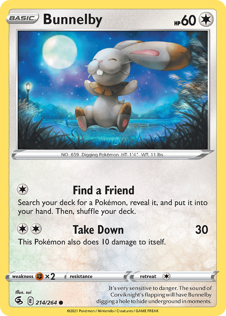 Bunnelby Fusion Strike card
