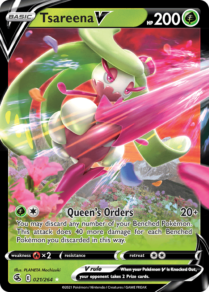 Tsareena V Fusion Strike card