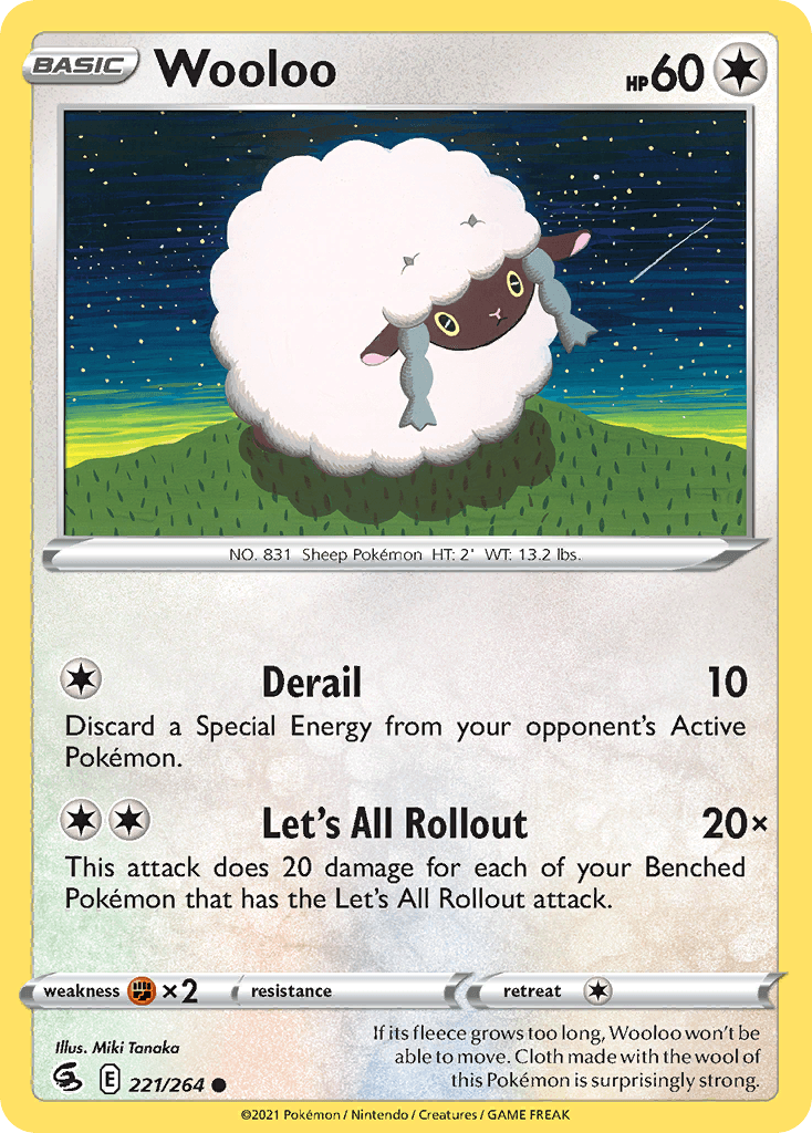 Wooloo Fusion Strike card