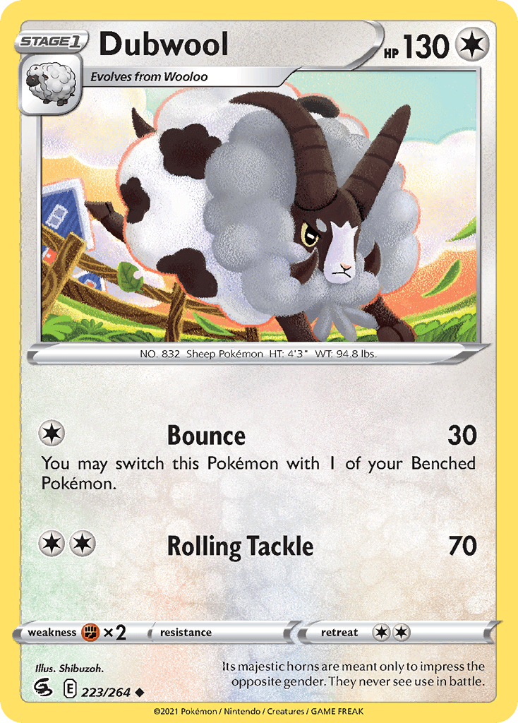 Dubwool Fusion Strike card