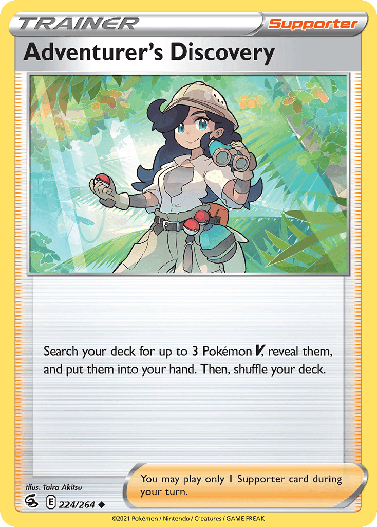 Adventurer's Discovery Fusion Strike card