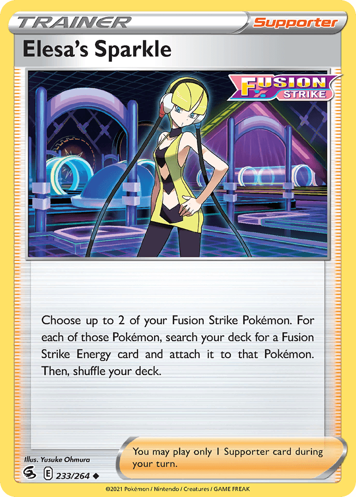 Elesa's Sparkle Fusion Strike card
