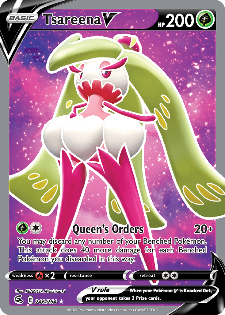 Tsareena V Fusion Strike card