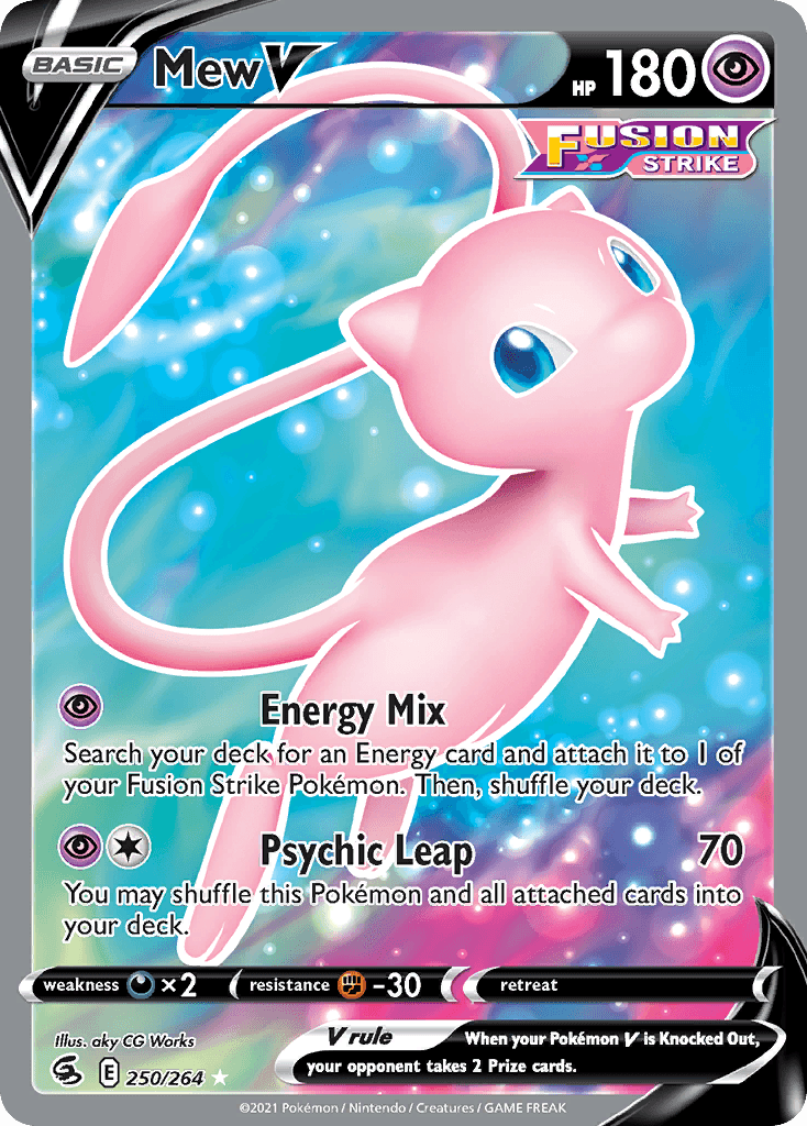 Mew V Fusion Strike card