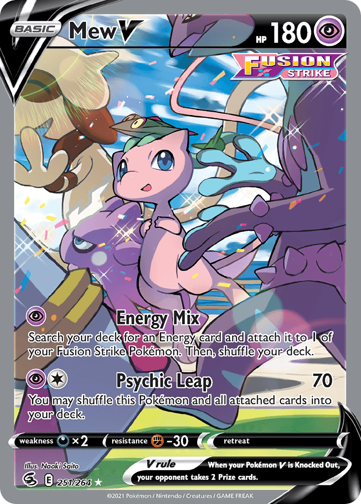 Mew V Fusion Strike card
