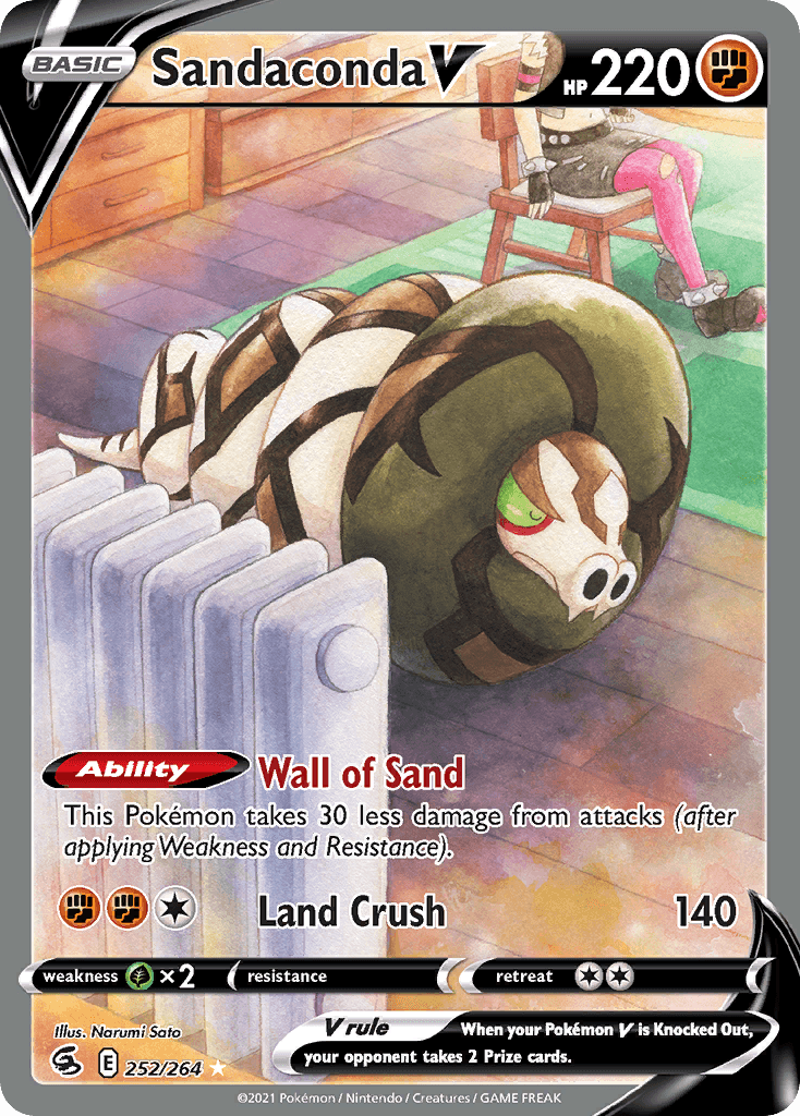 Sandaconda V 寶可夢 card