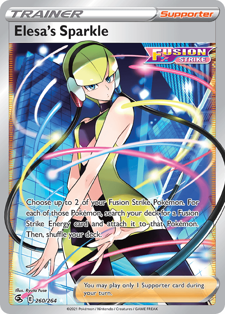 Elesa's Sparkle Fusion Strike card