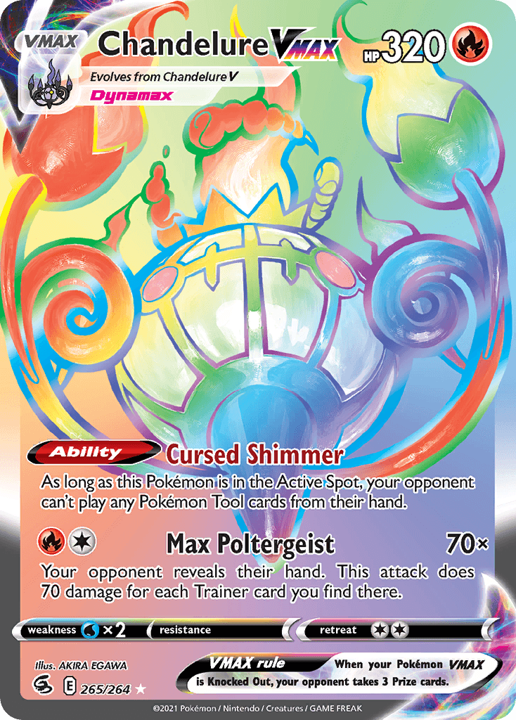 Chandelure VMAX Fusion Strike card