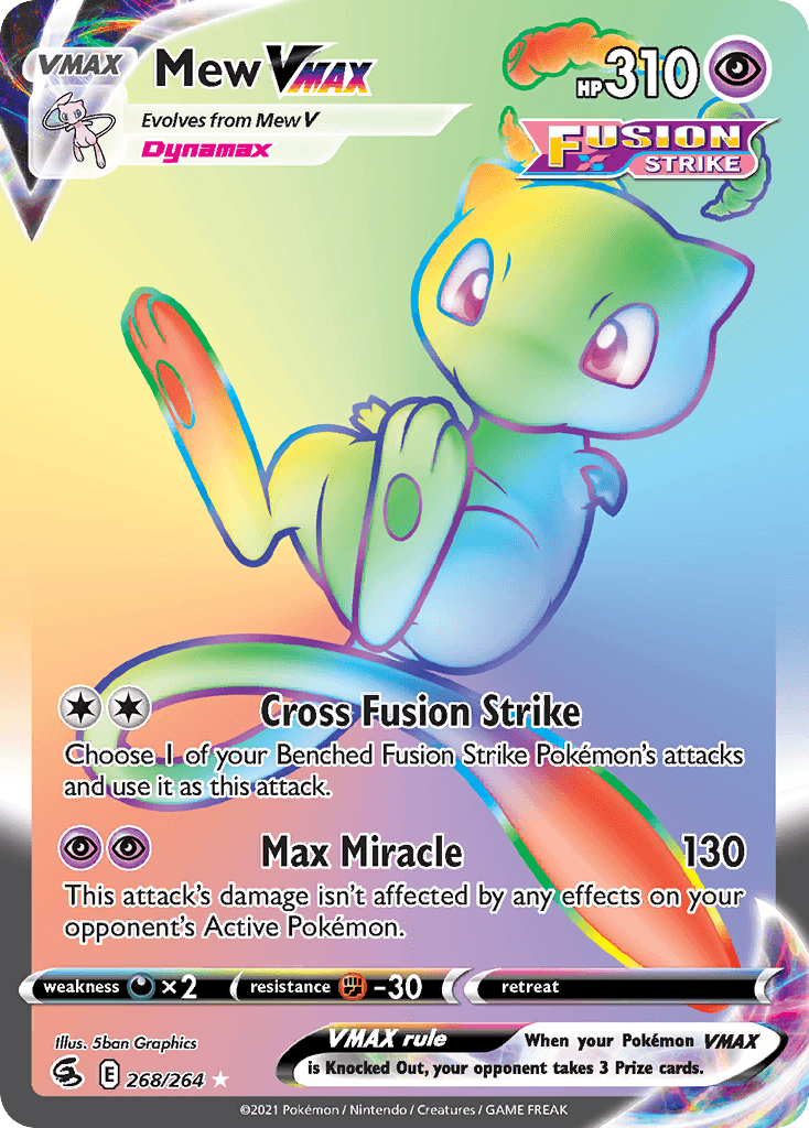 Mew VMAX Fusion Strike card