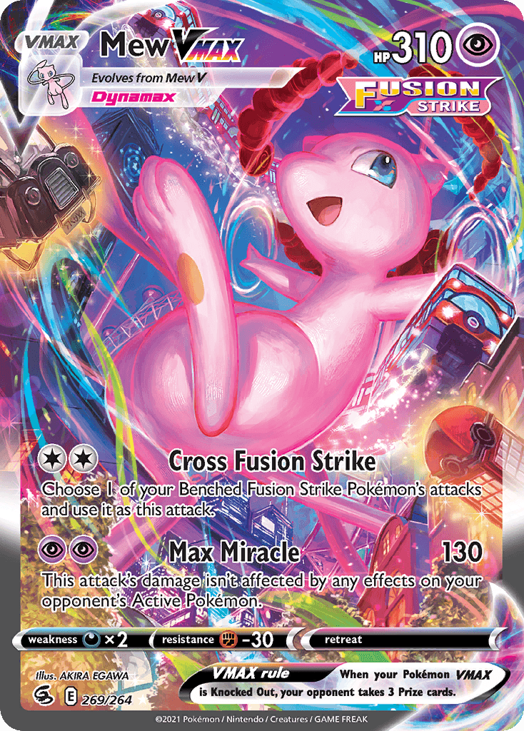 Mew VMAX Fusion Strike card