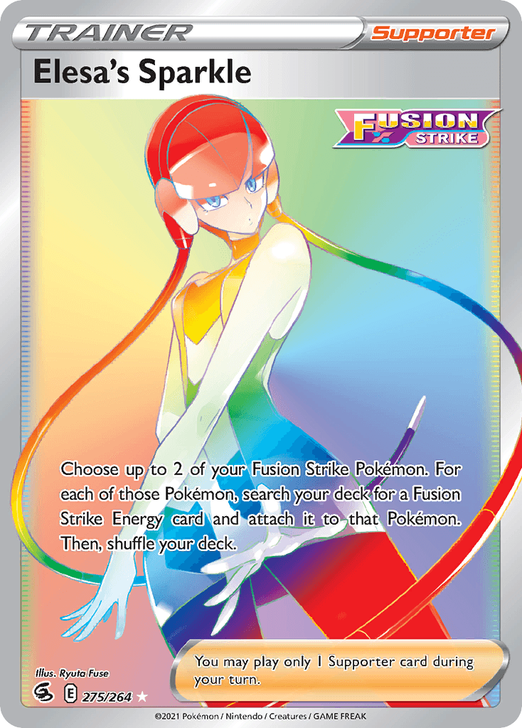 Elesa's Sparkle Fusion Strike card