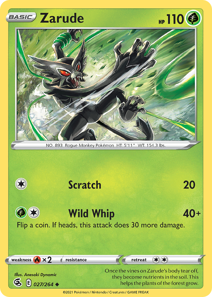 Zarude 寶可夢 card