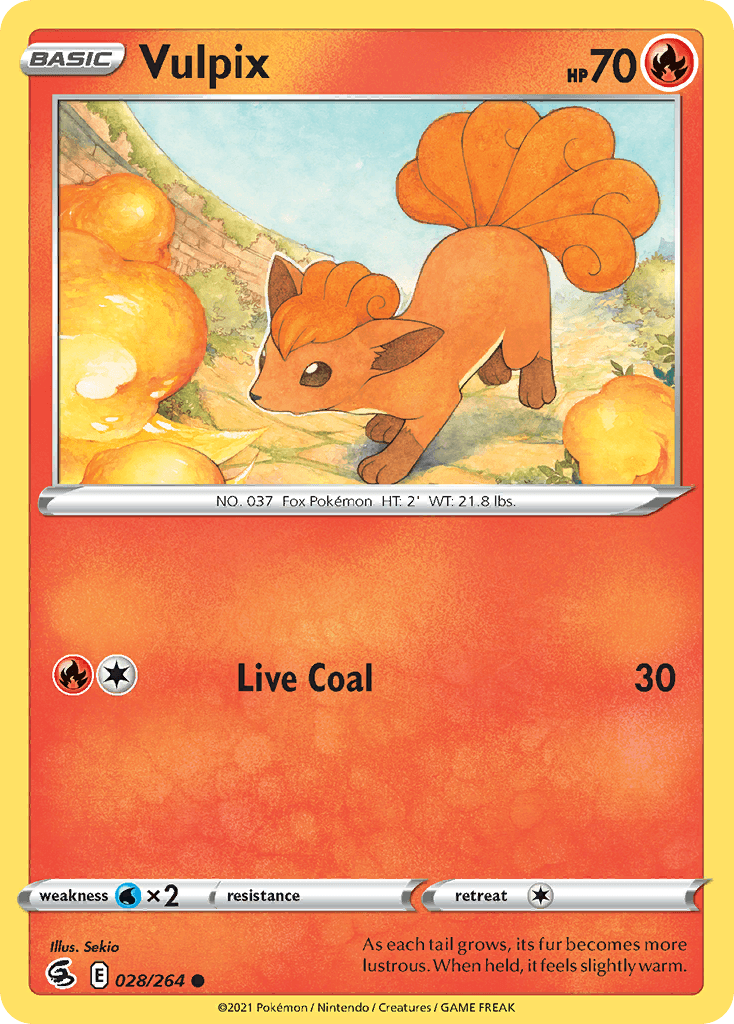 Vulpix Fusion Strike card