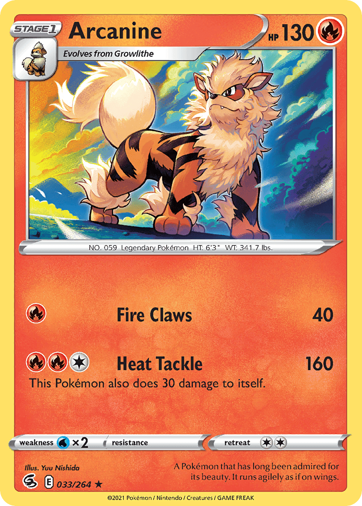 Arcanine Fusion Strike card