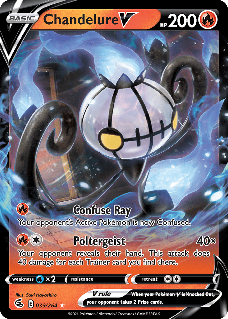 Chandelure V Fusion Strike card