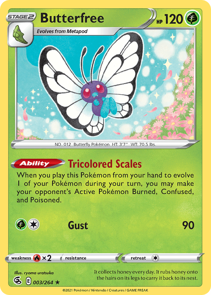 Butterfree Fusion Strike card