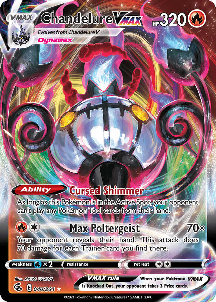 Chandelure VMAX Fusion Strike card