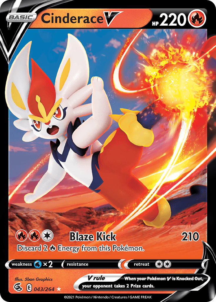 Cinderace V Fusion Strike card