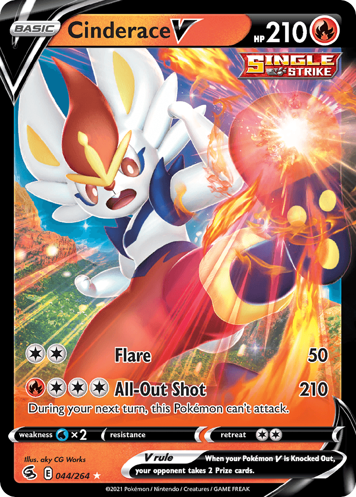 Cinderace V Fusion Strike card