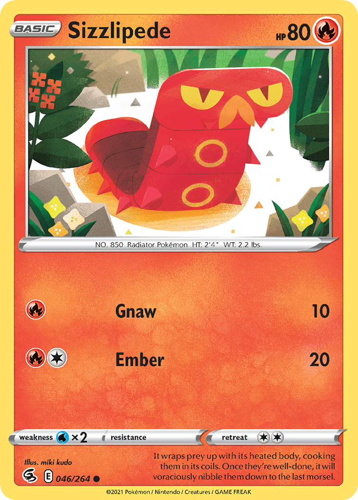Sizzlipede Fusion Strike card