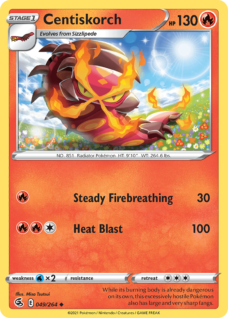 Centiskorch Fusion Strike card