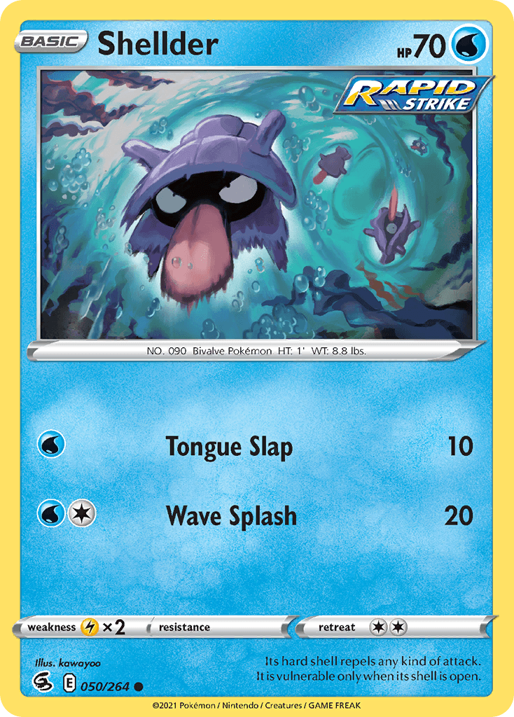 Shellder Fusion Strike card