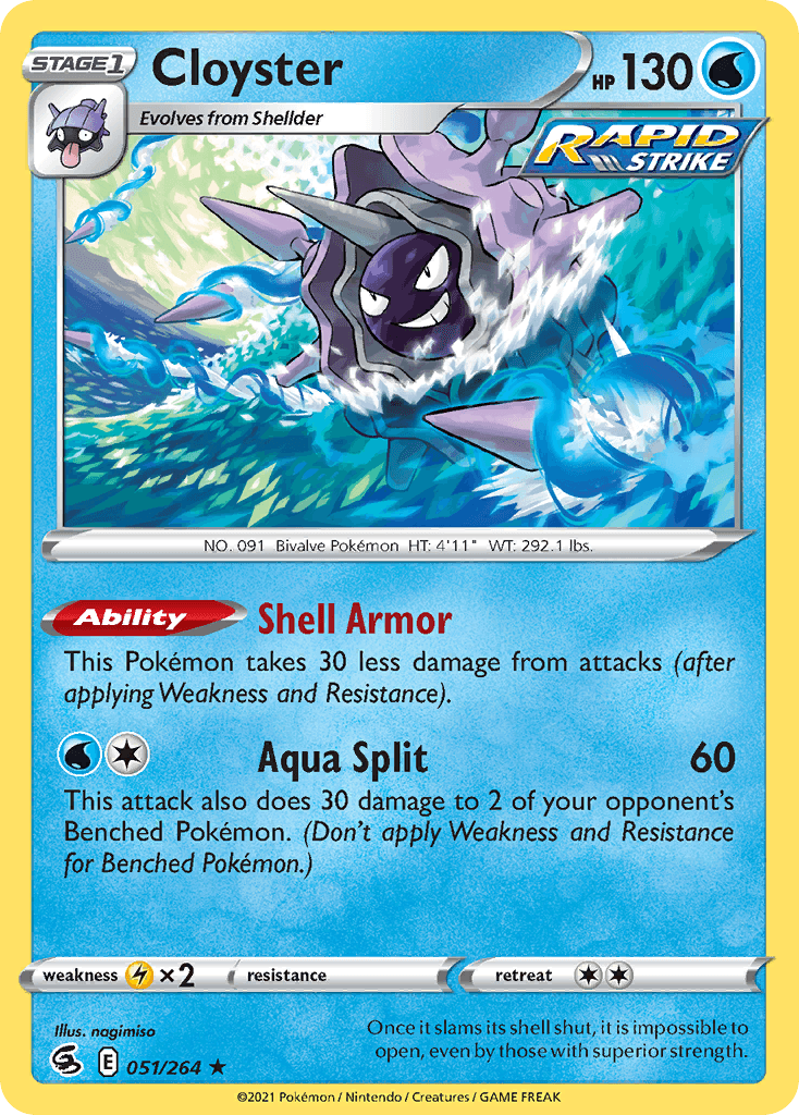 Cloyster Fusion Strike card