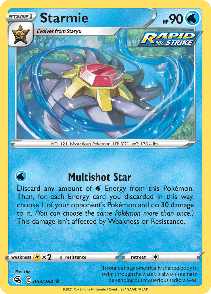 Starmie Fusion Strike card