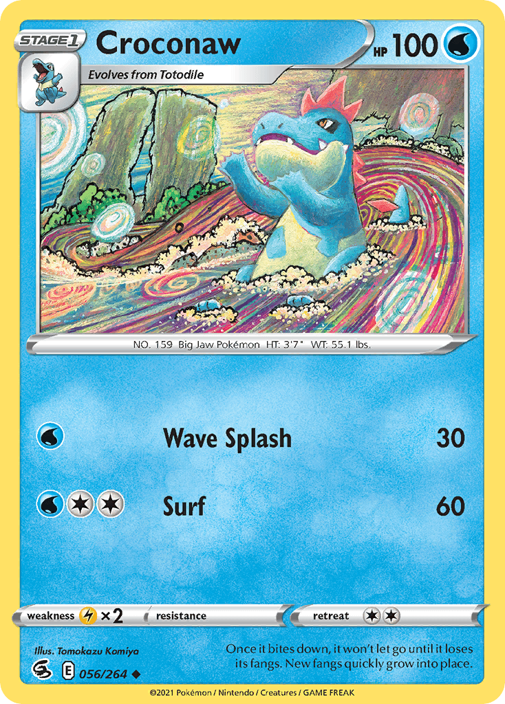 Croconaw Fusion Strike card