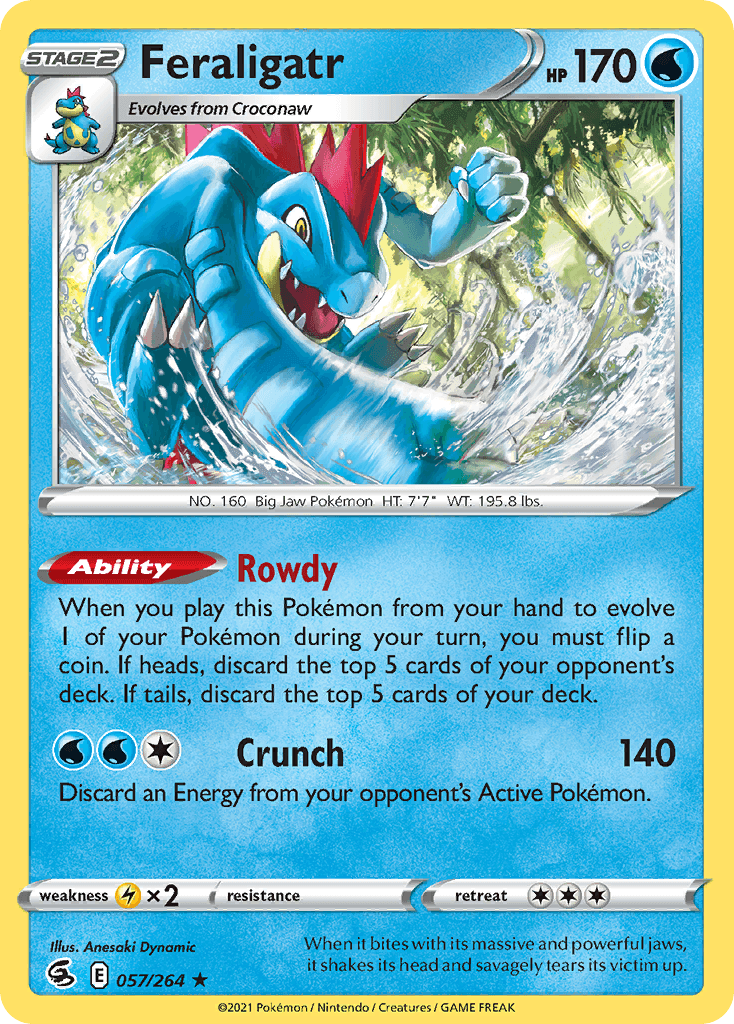 Feraligatr Fusion Strike card