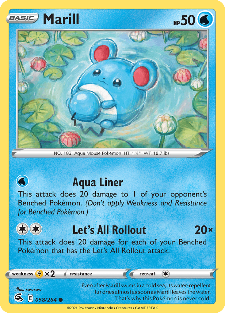Marill Fusion Strike card