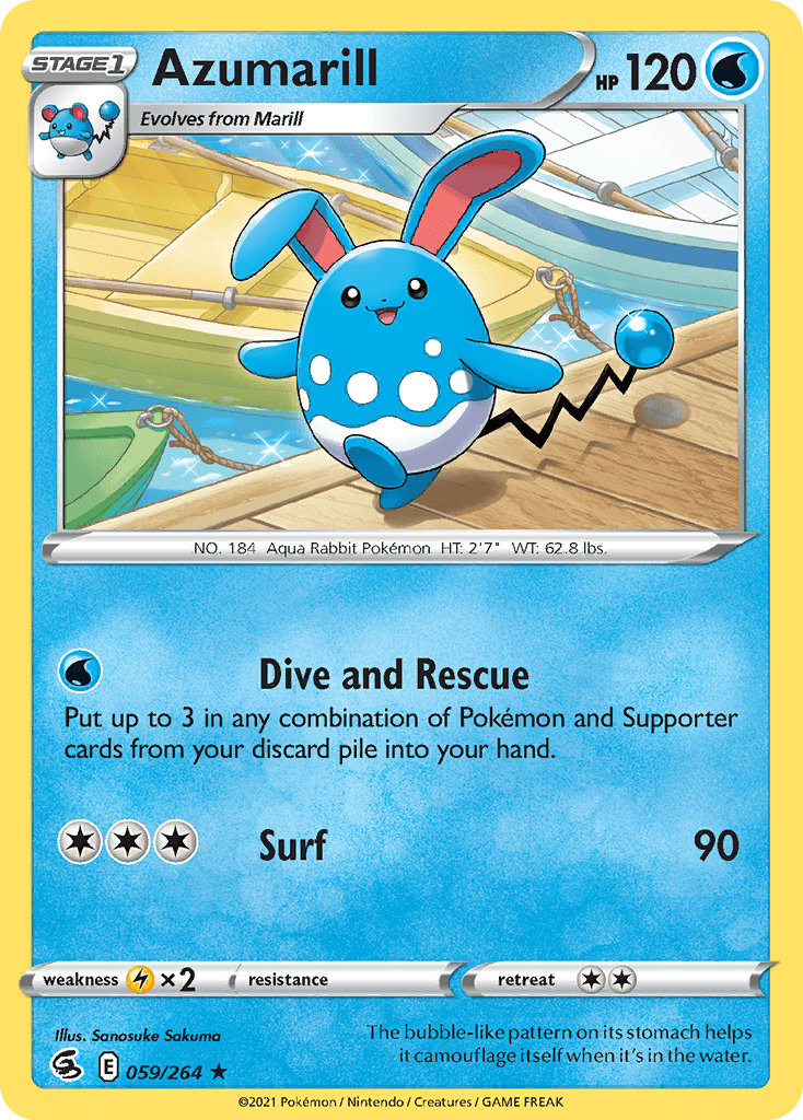 Azumarill Fusion Strike card